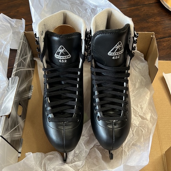 NWT Jackson Ultima Mens Ice Skates Black JS 452 Men’s Size 8 Older Beginner - Picture 2 of 16
